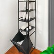 Стеллаж с корзиной для белья 4-х ярусный LOFT арт.СКЛ02 - Мебель для дома